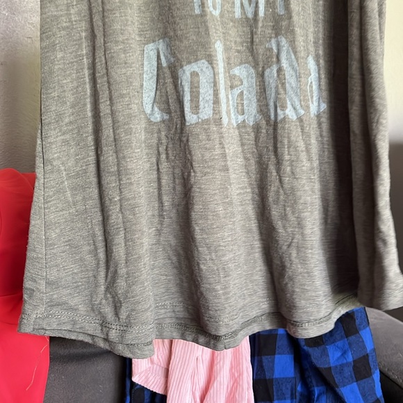 You are the PINA to my COLADA Scoop Neck Curved Hem Criss Cross Back Tank small - Picture 3 of 3